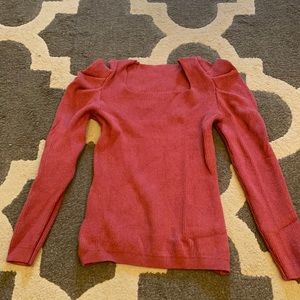 Knitt squared puffy sleeve sweater